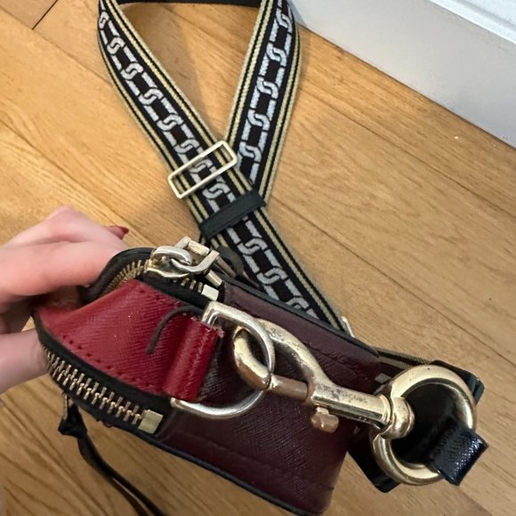 Marc Jacobs Snapshot Camera Crossbody Sling Bag Tricolor Patent Leather - Picture 10 of 13